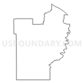 Census Tract 9604, Jackson County, Wisconsin (Light Gray Border)