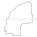 Census Tract 9709, Burnett County, Wisconsin (Light Gray Border)