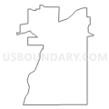 Census Tract 9603, Marquette County, Wisconsin (Light Gray Border)