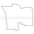 Census Tract 9607, Dodge County, Wisconsin (Light Gray Border)