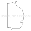 Census Tract 9606, Dodge County, Wisconsin (Light Gray Border)