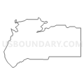 Census Tract 9611, Grant County, Wisconsin (Light Gray Border)