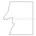 Census Tract 9752, Uinta County, Wyoming (Light Gray Border)