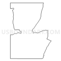 Census Tract 9753, Uinta County, Wyoming (Light Gray Border)