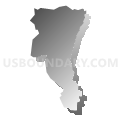 Census Tract 2404.01, Cidra Municipio, Puerto Rico (Gray Gradient Fill with Shadow)