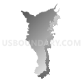 Census Tract 9559, Ciales Municipio, Puerto Rico (Gray Gradient Fill with Shadow)