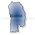 Census Tract 7301, Peñuelas Municipio, Puerto Rico (Radial Fill with Shadow)