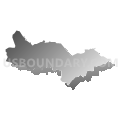 Census Tract 9525, Barranquitas Municipio, Puerto Rico (Gray Gradient Fill with Shadow)