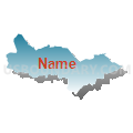 Census Tract 9525, Barranquitas Municipio, Puerto Rico (Blue Gradient Fill with Shadow)
