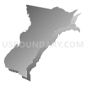 Census Tract 9535, Santa Isabel Municipio, Puerto Rico (Gray Gradient Fill with Shadow)