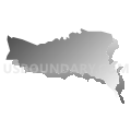 Census Tract 9512, Yabucoa Municipio, Puerto Rico (Gray Gradient Fill with Shadow)
