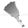 Census Tract 4306.01, Aguada Municipio, Puerto Rico (Gray Gradient Fill with Shadow)