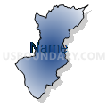 Census Tract 2701, Guayama Municipio, Puerto Rico (Radial Fill with Shadow)