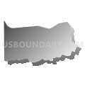 Census Tract 5407, Dorado Municipio, Puerto Rico (Gray Gradient Fill with Shadow)