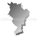 Census Tract 9576, Utuado Municipio, Puerto Rico (Gray Gradient Fill with Shadow)