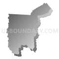Census Tract 9571, Utuado Municipio, Puerto Rico (Gray Gradient Fill with Shadow)