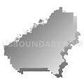 Shelby County School District, Alabama (Gray Gradient Fill with Shadow)