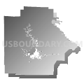 Tuscaloosa County School District, Alabama (Gray Gradient Fill with Shadow)
