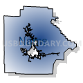 Tuscaloosa County School District, Alabama (Radial Fill with Shadow)