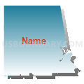 Chambers County School District, Alabama (Blue Gradient Fill with Shadow)