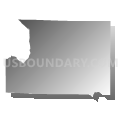 Winston County School District, Alabama (Gray Gradient Fill with Shadow)