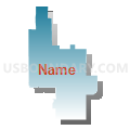 Prescott Unified District, Arizona (Blue Gradient Fill with Shadow)