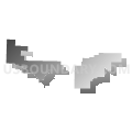Ouachita River School District, Arkansas (Gray Gradient Fill with Shadow)