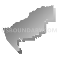 Calaveras Unified School District, California (Gray Gradient Fill with Shadow)