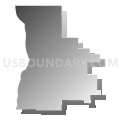 Fort Bragg Unified School District, California (Gray Gradient Fill with Shadow)