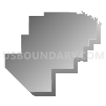 Mendota Unified School District, California (Gray Gradient Fill with Shadow)