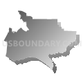 Lucia Mar Unified School District, California (Gray Gradient Fill with Shadow)