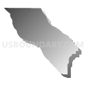 Coast Unified School District, California (Gray Gradient Fill with Shadow)