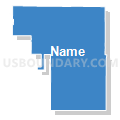 Tulelake Basin Joint Unified School District, California (Solid Fill with Shadow)