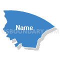 Brandywine School District, Delaware (Solid Fill with Shadow)