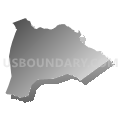 Burke County School District, Georgia (Gray Gradient Fill with Shadow)