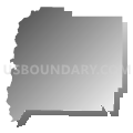 Pike County School District, Georgia (Gray Gradient Fill with Shadow)