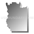 Bear Lake County School District 33, Idaho (Gray Gradient Fill with Shadow)