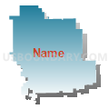 Eureka Community Unit District 140, Illinois (Blue Gradient Fill with Shadow)
