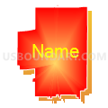 Crab Orchard Community Unit School District 3, Illinois (Bright Blending Fill with Shadow)