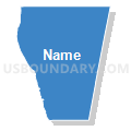 School District Not Defined (Water), Illinois (Solid Fill with Shadow)