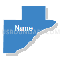 Warren County Metropolitan School District, Indiana (Solid Fill with Shadow)