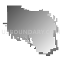 Sioux Central Community School District, Iowa (Gray Gradient Fill with Shadow)