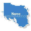 Sioux Central Community School District, Iowa (Solid Fill with Shadow)