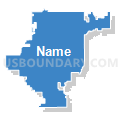 Wayne Community School District, Iowa (Solid Fill with Shadow)