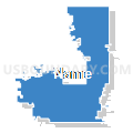 Barnes Unified School District 223, Kansas (Solid Fill with Shadow)