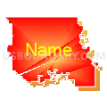 North Central - Washington Schools Unified School District 108, Kansas (Bright Blending Fill with Shadow)