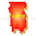 Hanston Unified School District 228, Kansas (Bright Blending Fill with Shadow)
