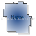 Montezuma Unified School District 371, Kansas (Radial Fill with Shadow)