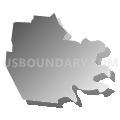 Burgin Independent School District, Kentucky (Gray Gradient Fill with Shadow)