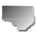 Union Parish School District, Louisiana (Gray Gradient Fill with Shadow)